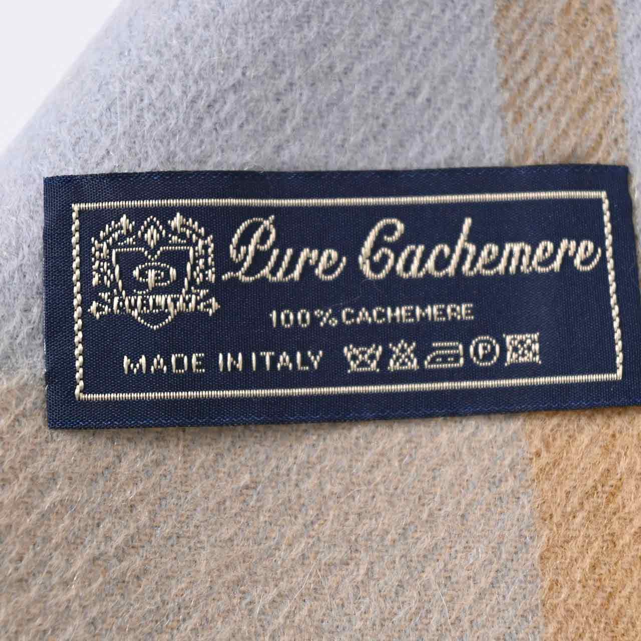 レノマ RENOMA カシミヤ マフラー R9913 CHECK CASHMERE 7 ブルー メンズ レディース カシミヤ100% 【ラスト1点】 新生活応援 ギフト プレゼント 【プライスダウン】