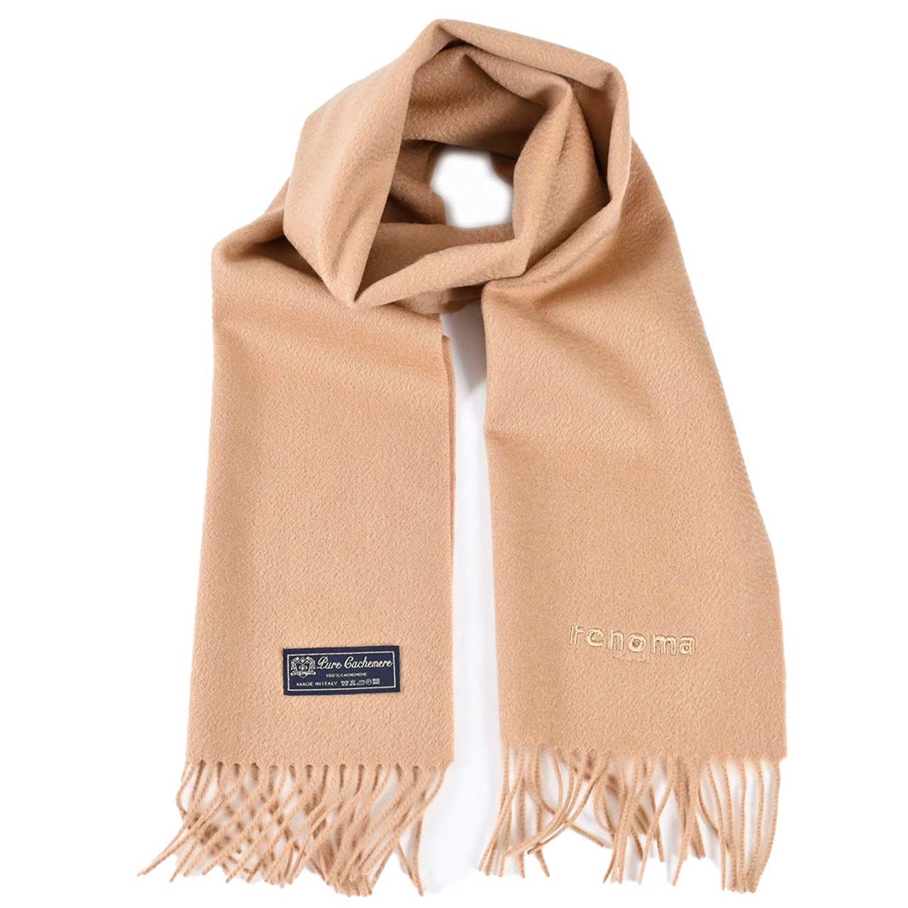 レノマ RENOMA マフラー R9918 PLAIN CASHMERE RCAM ベージュ メンズ レディース 新生活応援 ギフト プレゼント 【プライスダウン】