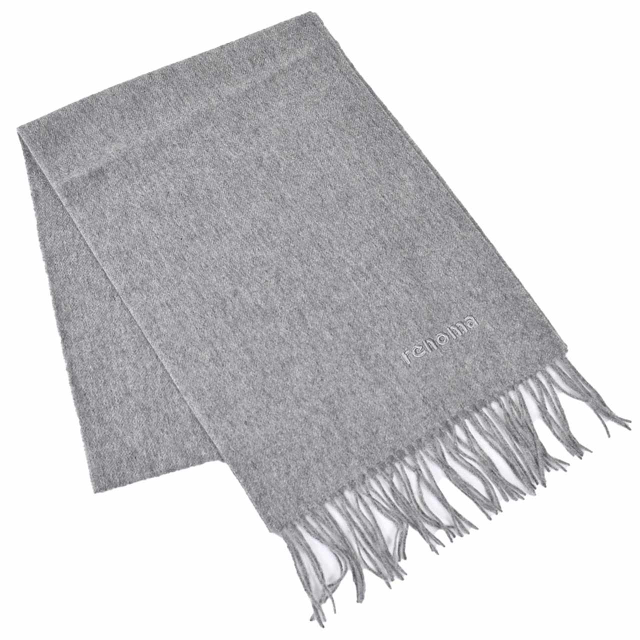 レノマ RENOMA マフラー R9918 PLAIN CASHMERE RMGR グレー メンズ レディース 新生活応援 ギフト プレゼント 【プライスダウン】