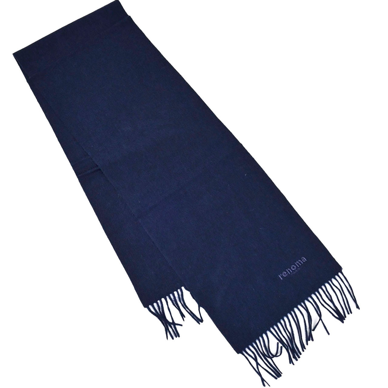 レノマ RENOMA マフラー R9918 PLAIN CASHMERE RNV ネイビー メンズ レディース 【ラスト1点】 新生活応援 ギフト プレゼント 【プライスダウン】