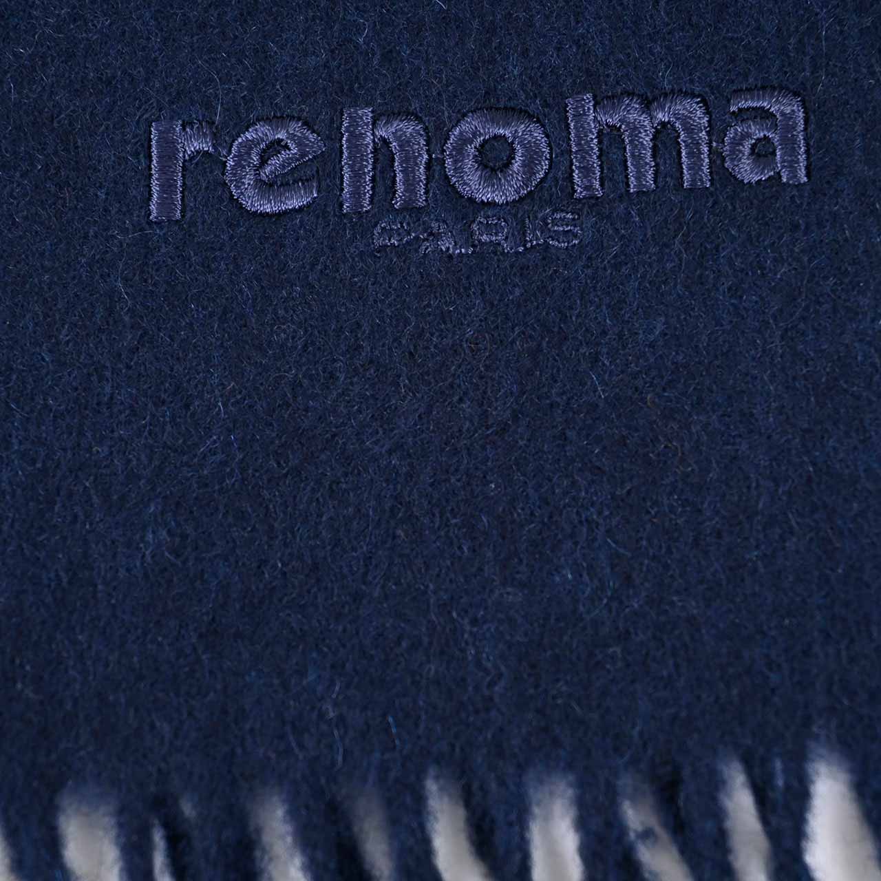 レノマ RENOMA マフラー R9918 PLAIN CASHMERE RNV ネイビー メンズ レディース 【ラスト1点】 新生活応援 ギフト プレゼント 【プライスダウン】