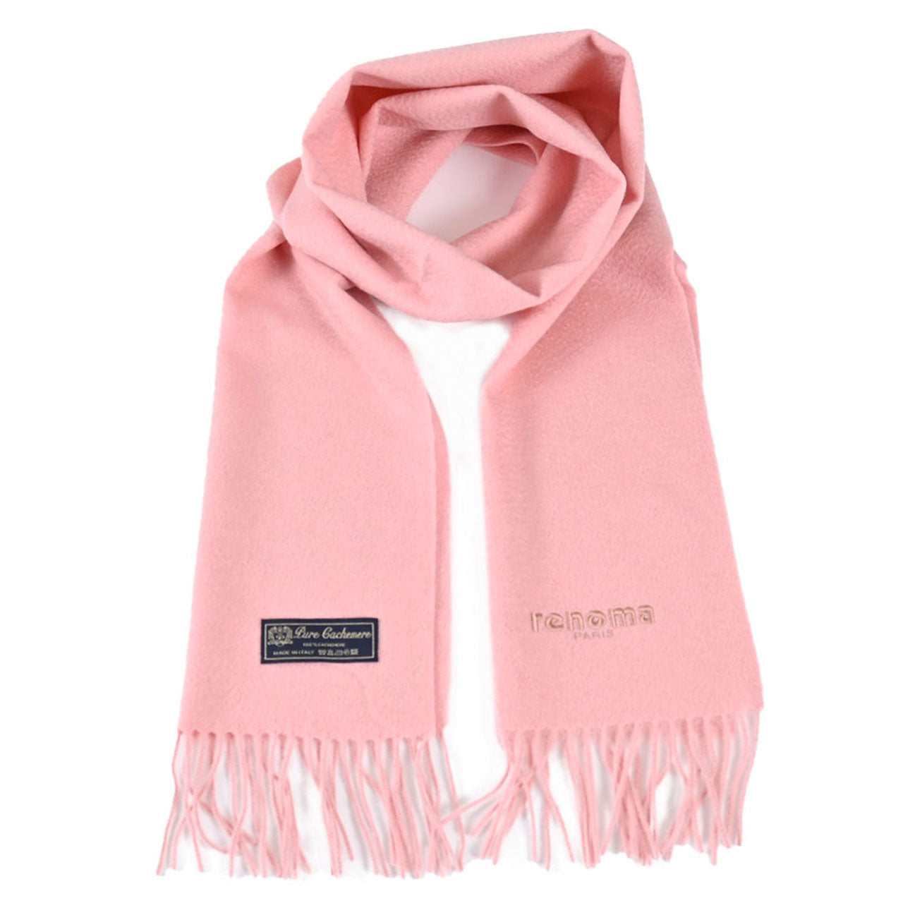 レノマ RENOMA マフラー R9918 PLAIN CASHMERE RPI ピンク メンズ レディース 新生活応援 ギフト プレゼント 【プライスダウン】