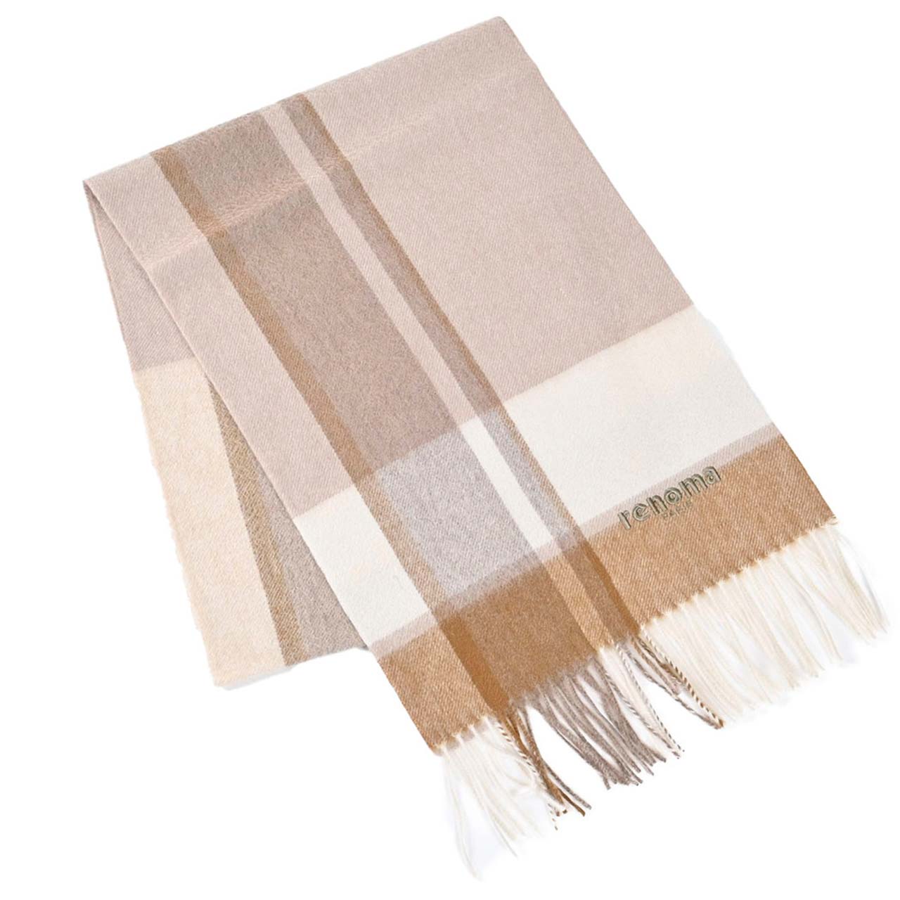 レノマ RENOMA マフラー R9919 CHECK CASHMERE R008 ベージュ メンズ レディース 新生活応援 ギフト プレゼント 【プライスダウン】