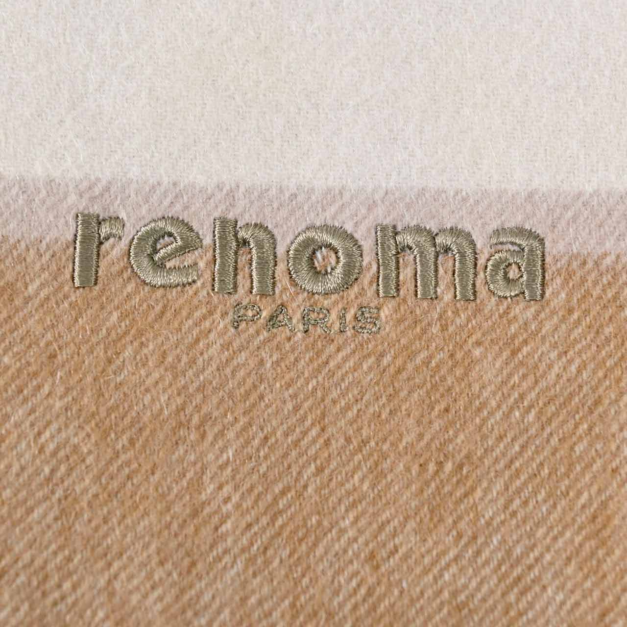 レノマ RENOMA マフラー R9919 CHECK CASHMERE R008 ベージュ メンズ レディース 新生活応援 ギフト プレゼント 【プライスダウン】