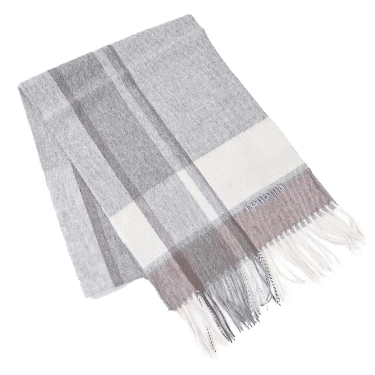 レノマ RENOMA マフラー R9919 CHECK CASHMERE R009 グレー メンズ レディース 新生活応援 ギフト プレゼント 【プライスダウン】