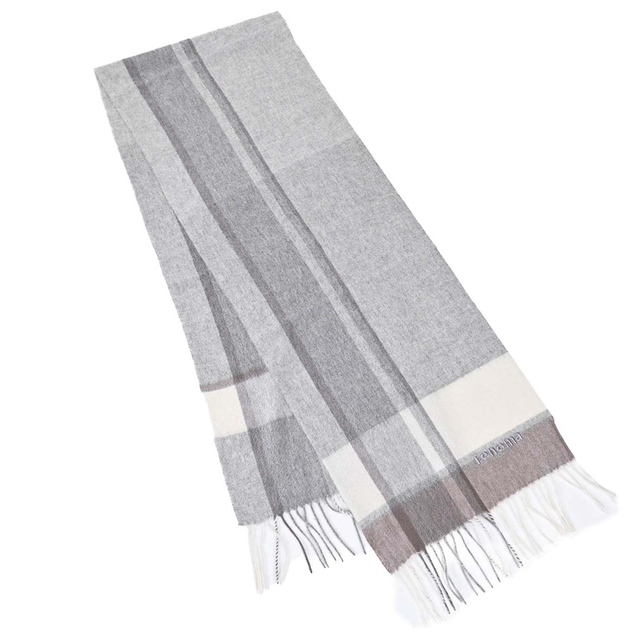 レノマ RENOMA マフラー R9919 CHECK CASHMERE R009 グレー メンズ レディース 新生活応援 ギフト プレゼント 【プライスダウン】