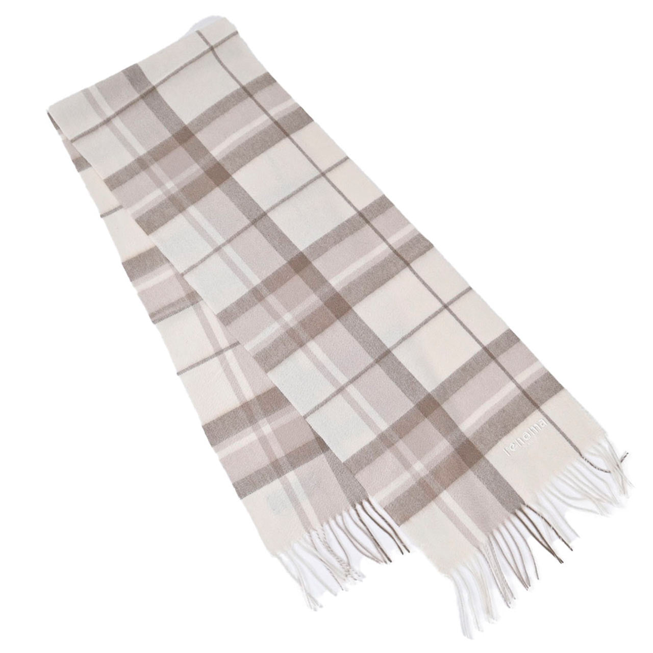 レノマ RENOMA マフラー R9919 CHECK CASHMERE R016 クリーム メンズ レディース 新生活応援 ギフト プレゼント 【プライスダウン】