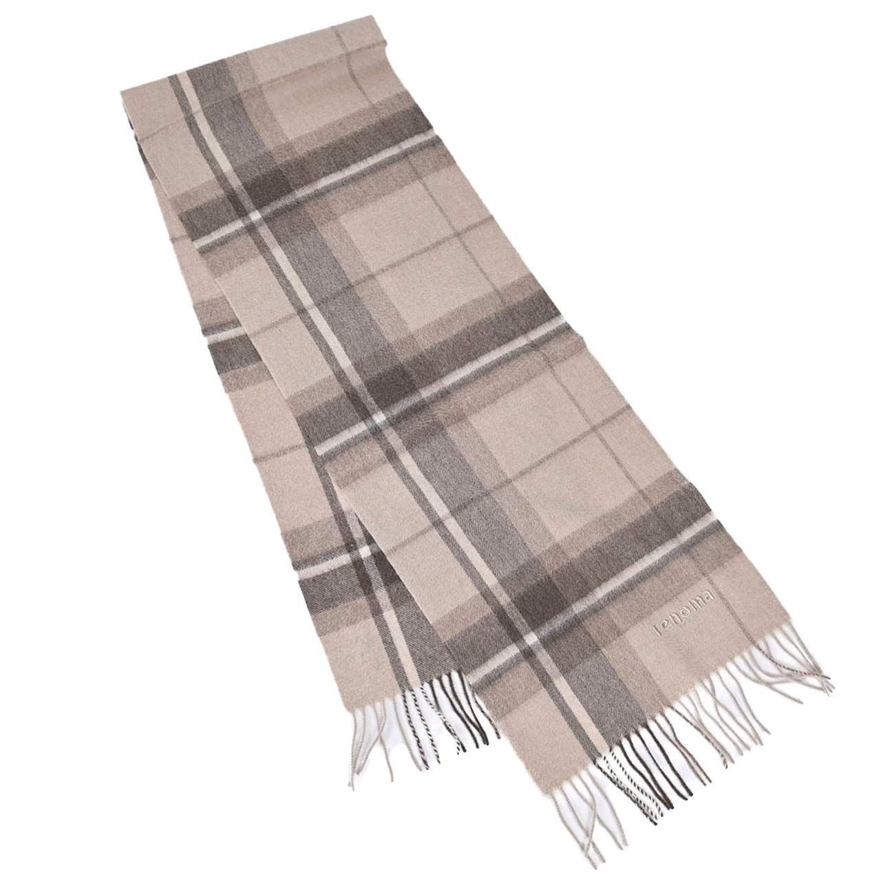 レノマ RENOMA マフラー R9919 CHECK CASHMERE R065 ベージュ メンズ レディース 新生活応援 ギフト プレゼント 【プライスダウン】