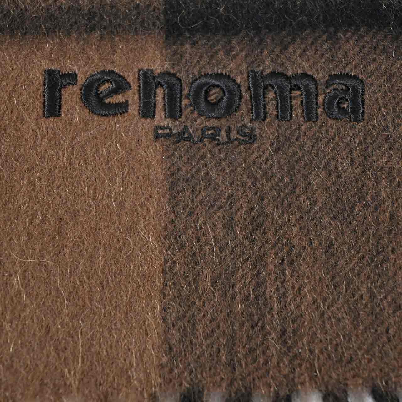 レノマ RENOMA マフラー R9919 CHECK CASHMERE RX5 ブラウン メンズ レディース 新生活応援 ギフト プレゼント 【プライスダウン】