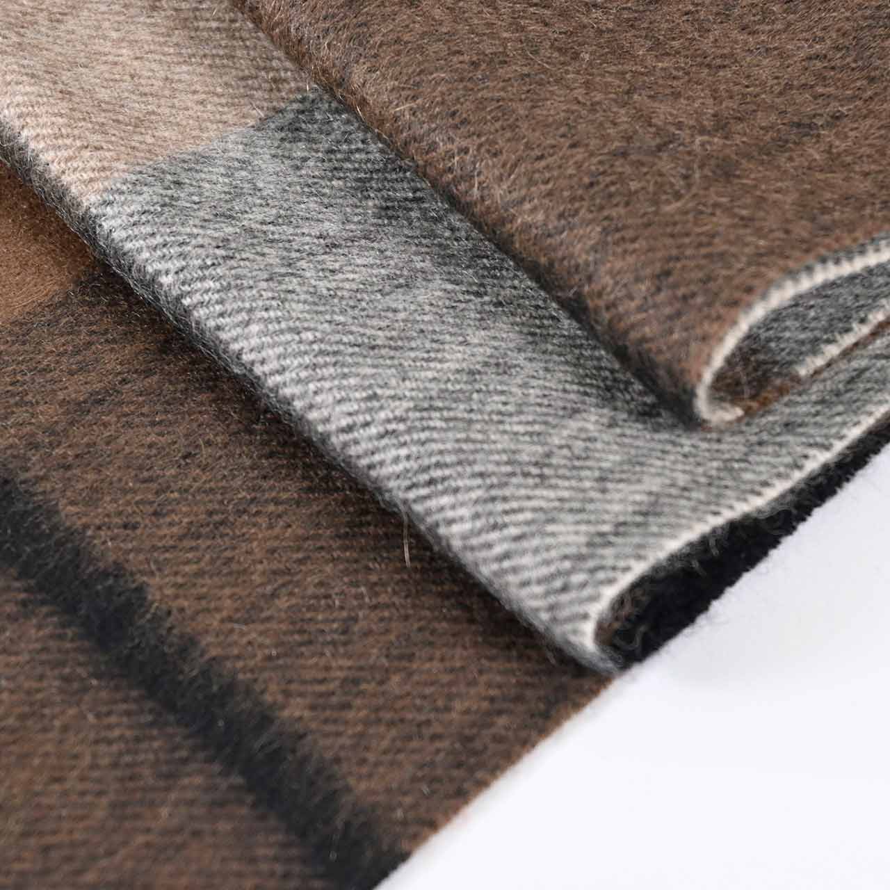 レノマ RENOMA マフラー R9919 CHECK CASHMERE RX5 ブラウン メンズ レディース 新生活応援 ギフト プレゼント 【プライスダウン】