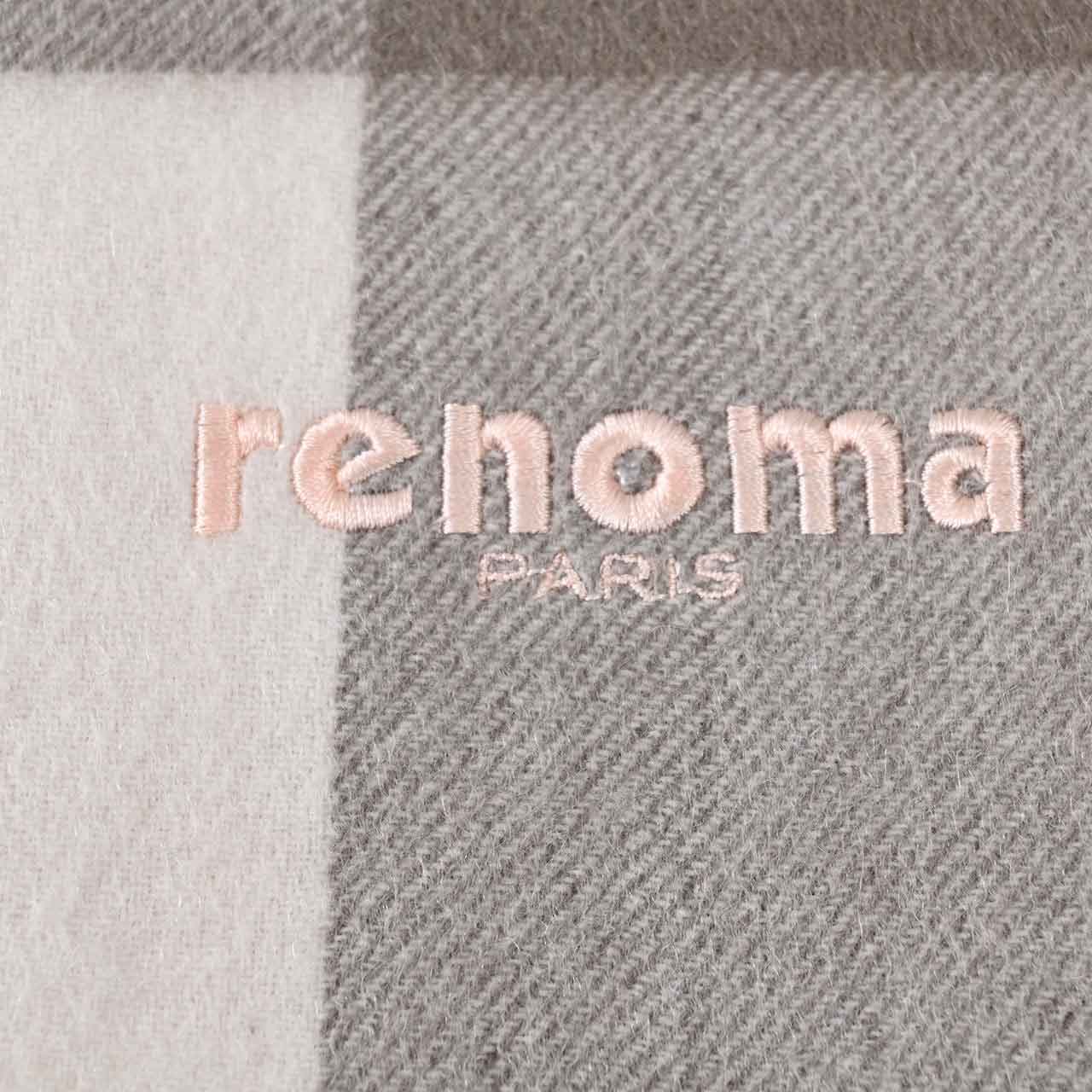 レノマ RENOMA マフラー R9919 CHECK CASHMERE RX9 ピンク メンズ レディース 新生活応援 ギフト プレゼント 【プライスダウン】