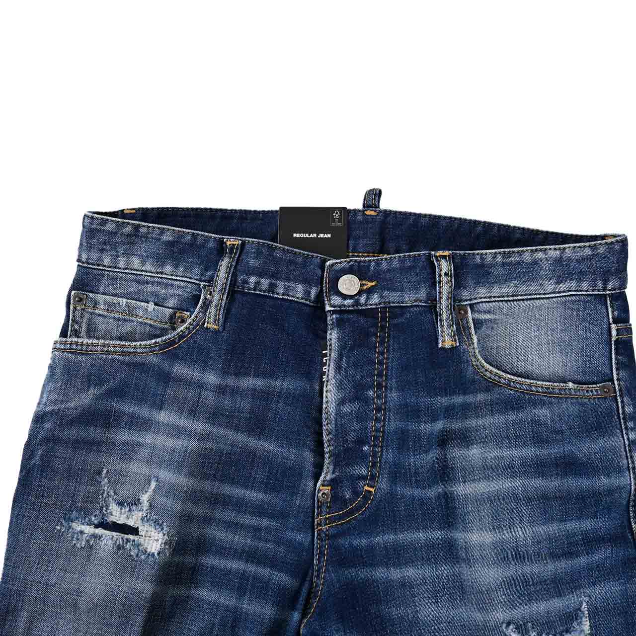 【期間限定SALE】 ディースクエアード DSQUARED2 ジーンズ ICON S79LA0084 S30664 470 ブルー 2024AW メンズ 【ラスト1点 46サイズ】