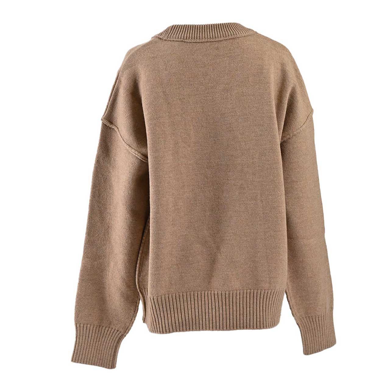 アミ AMI セーター UKS006.018 289 ベージュ 2024AW レディース 【ラスト1点 XLサイズ】 【お値段見直し】 SALE