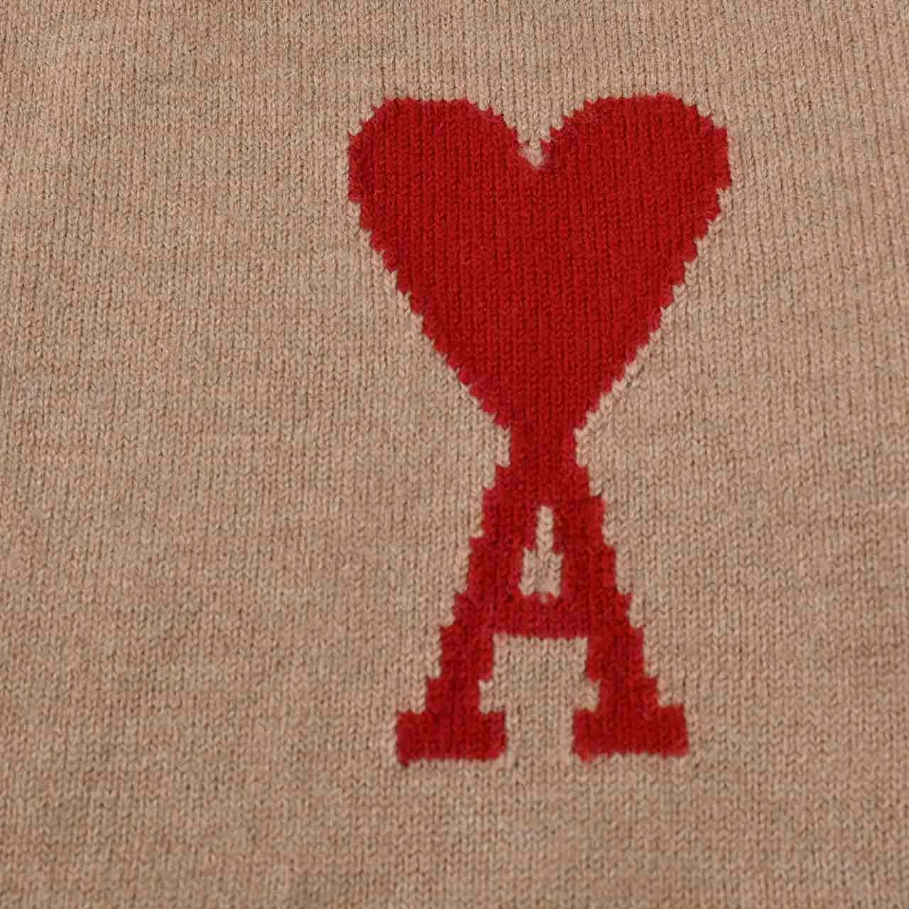 アミ AMI セーター UKS006.018 289 ベージュ 2024AW レディース 【ラスト1点 XLサイズ】 【お値段見直し】 SALE