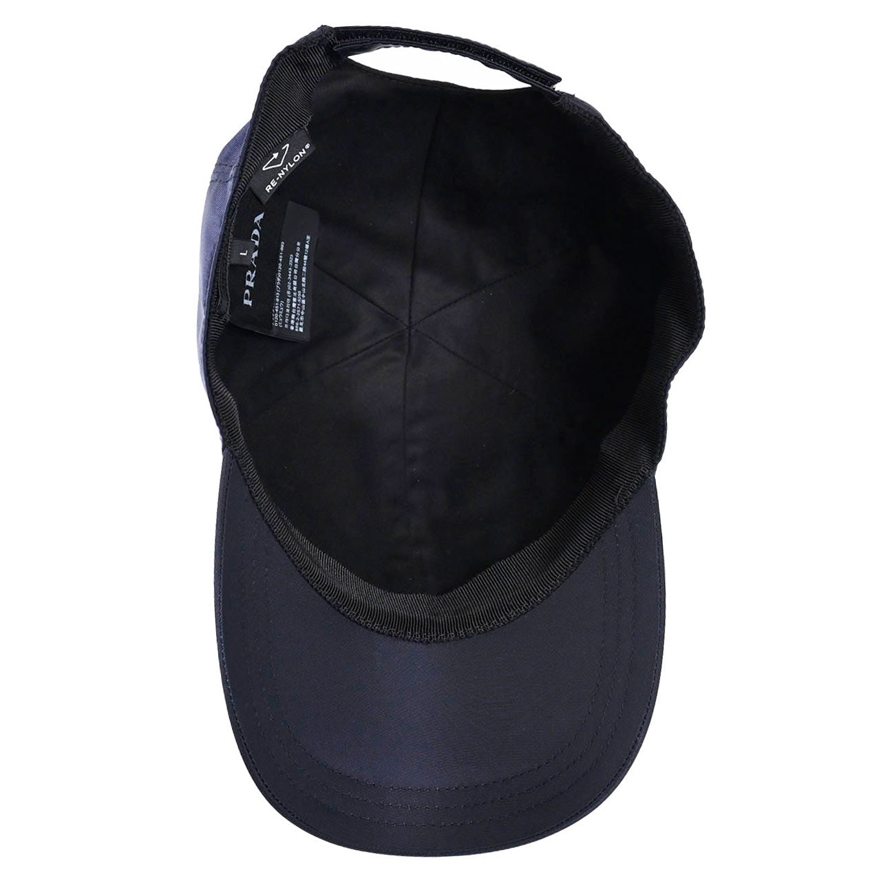 プラダ PRADA キャップ 2HC274 2DMI F0008 ネイビー メンズ レディース 【ラスト1点 Lサイズ】