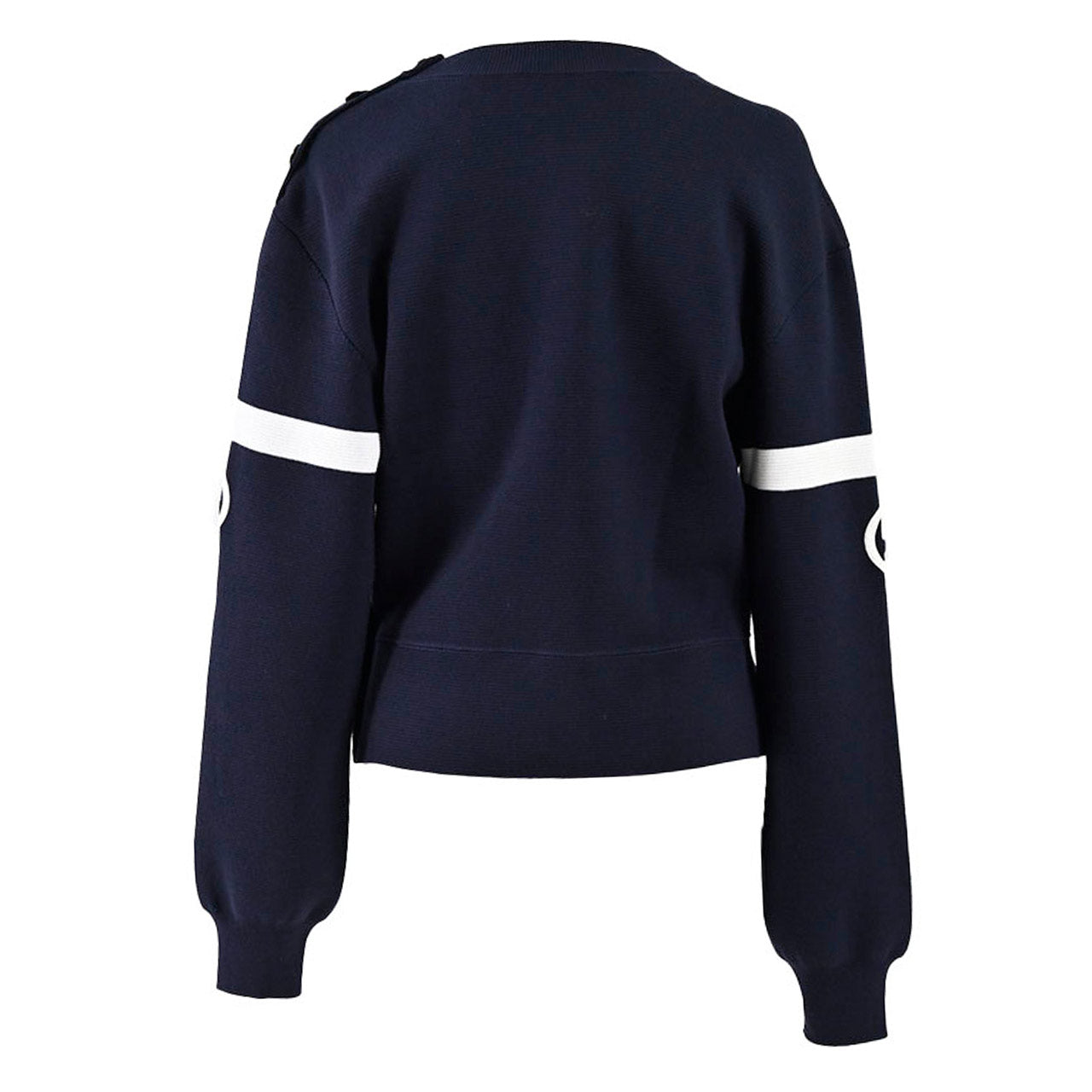【期間限定SALE】 グッチ GUCCI クルーネックセーター 764692 XKDQS 4417 ネイビー 2024SS レディース 【ラスト1点 Lサイズ】