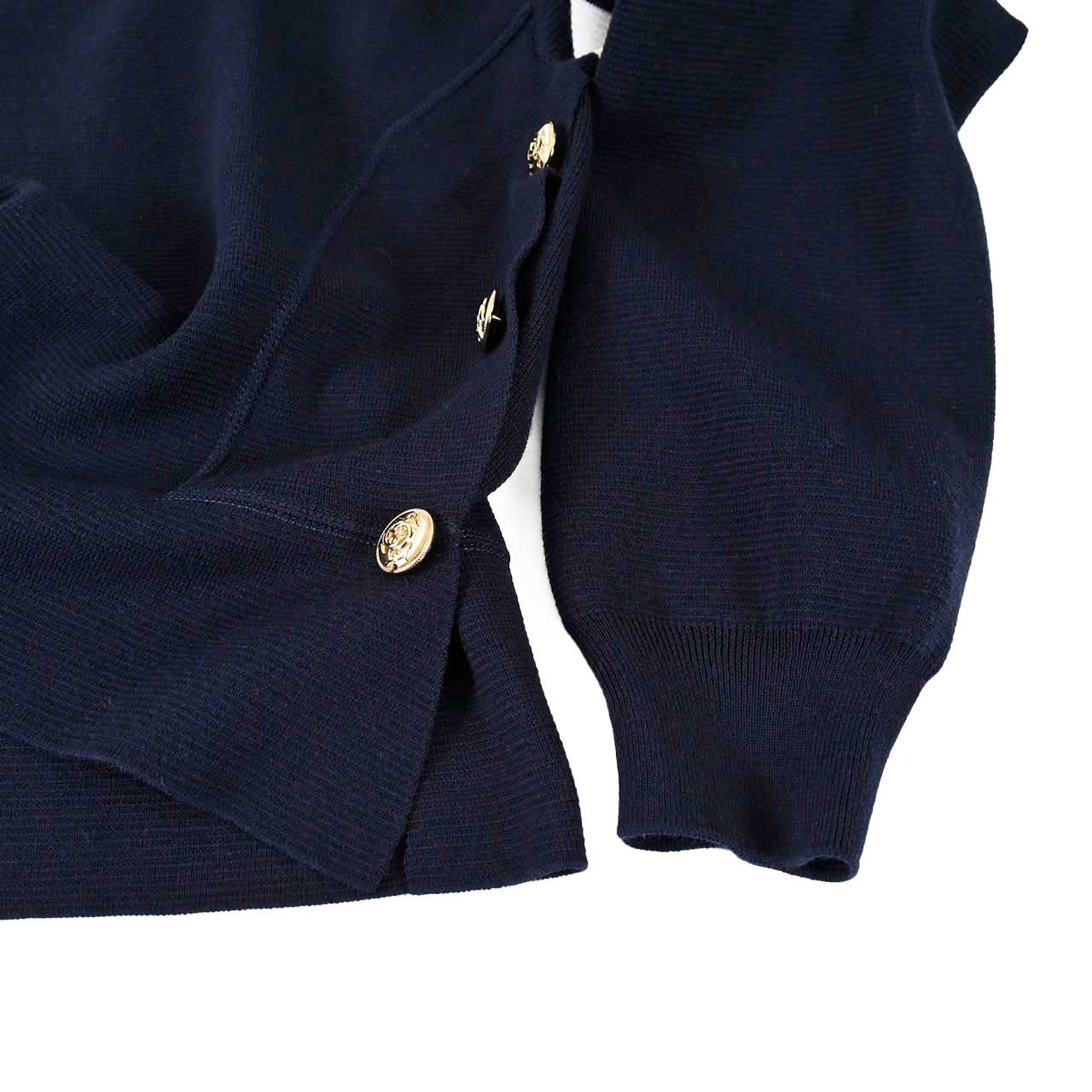 【期間限定SALE】 グッチ GUCCI クルーネックセーター 764692 XKDQS 4417 ネイビー 2024SS レディース 【ラスト1点 Lサイズ】