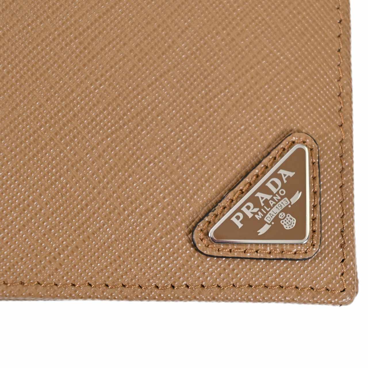 プラダ PRADA 折財布 2MO513 QHH F03OE ベージュ 2024SS メンズ レディース ギフト プレゼント 【一粒万倍日 10月1日】 一粒万倍日 寅の日 天赦日 春財布 【プライスダウン】