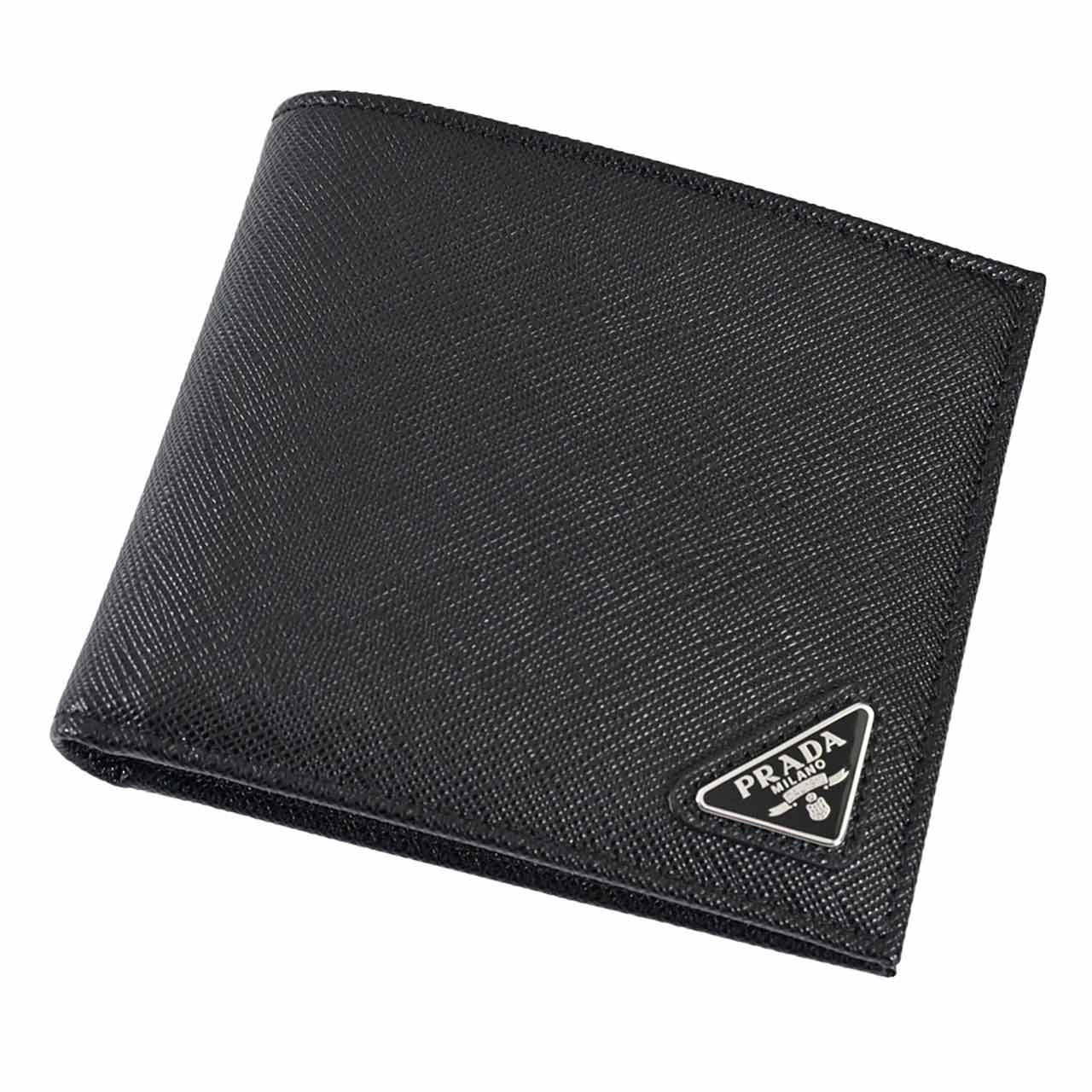 プラダ PRADA 折財布 2MO513 QHH F0002 ブラック 2024SS メンズ レディース ギフト プレゼント