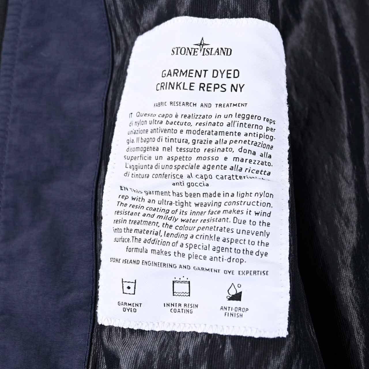 【期間限定SALE】 ストーン アイランド STONE ISLAND ジャケット 154100037 S0A23 V0020 ブラック 2024AW メンズ 【ラスト1点 XXLサイズ】