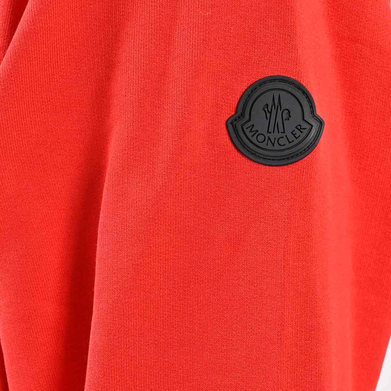 モンクレール MONCLER スウェットトレーナー 8C14225 714BC 455 レッド メンズ 【ラスト1点 XLサイズ】