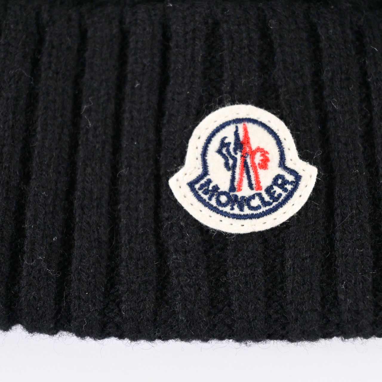 モンクレール MONCLER ニット帽 9Z70300 A9328 ブラック メンズ レディース