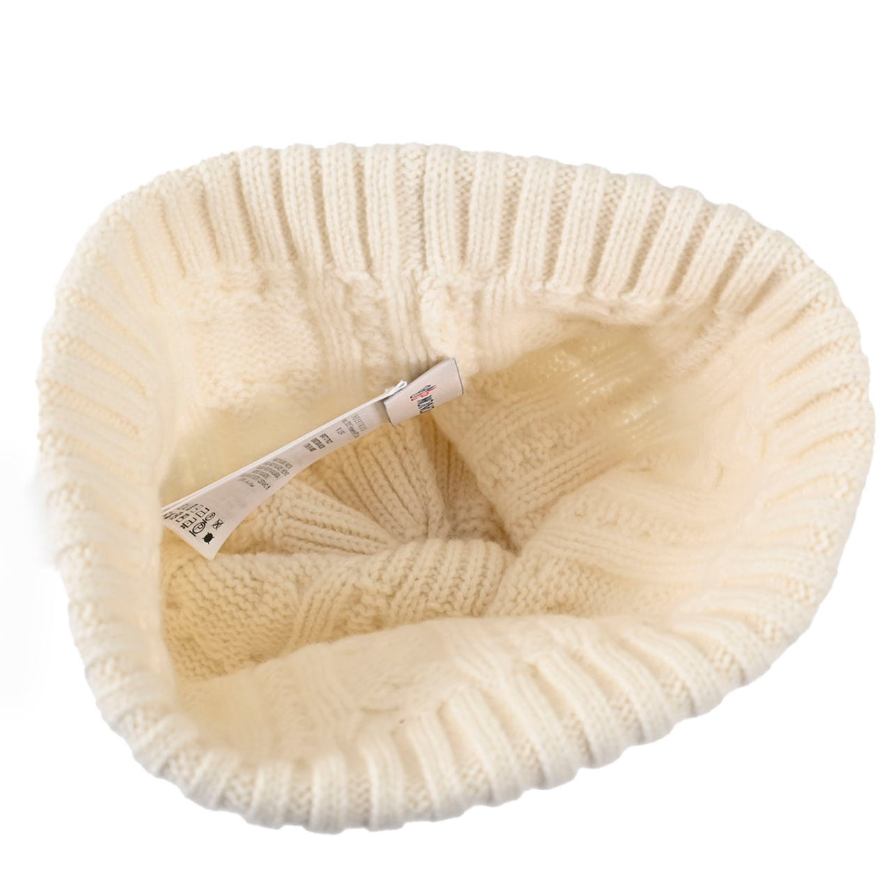 モンクレール MONCLER ニット帽 9Z70300 A9328 ホワイト メンズ レディース