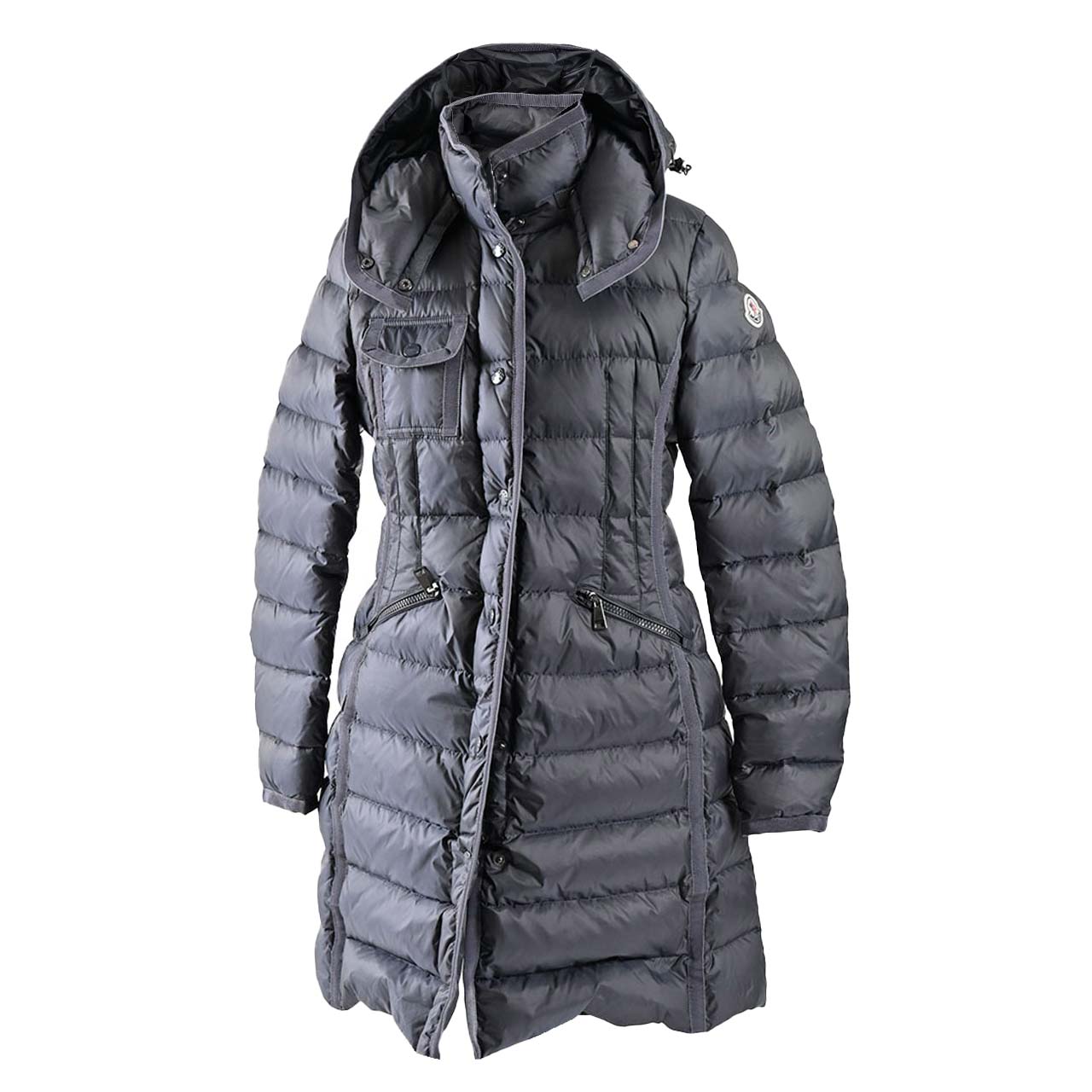 モンクレール MONCLER ダウンコート Hermine 906 グレー レディース 【ラスト1点 0サイズ】