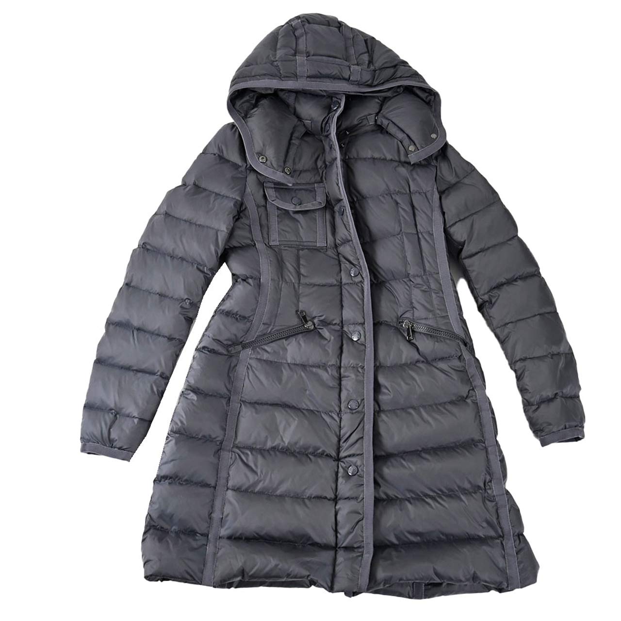 モンクレール MONCLER ダウンコート Hermine 906 グレー レディース 【ラスト1点 0サイズ】