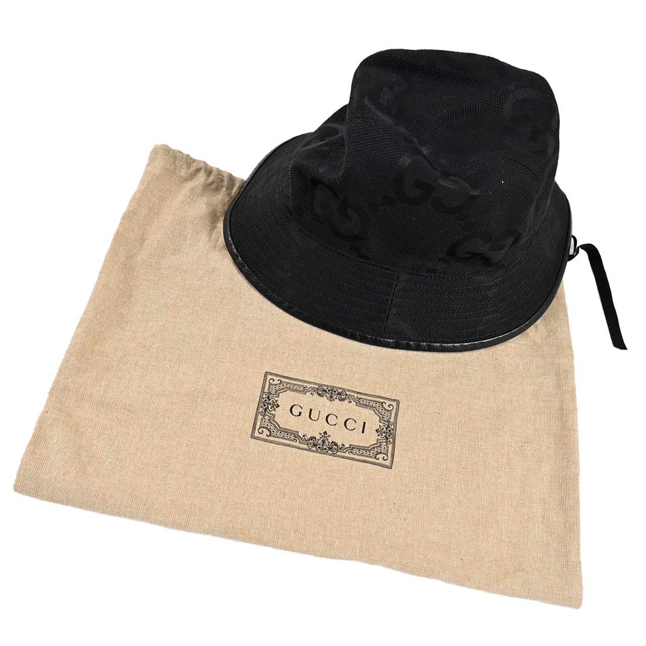 グッチ GUCCI ハット 727563 4HAVS 1060 ブラック メンズ レディース 【プライスダウン】