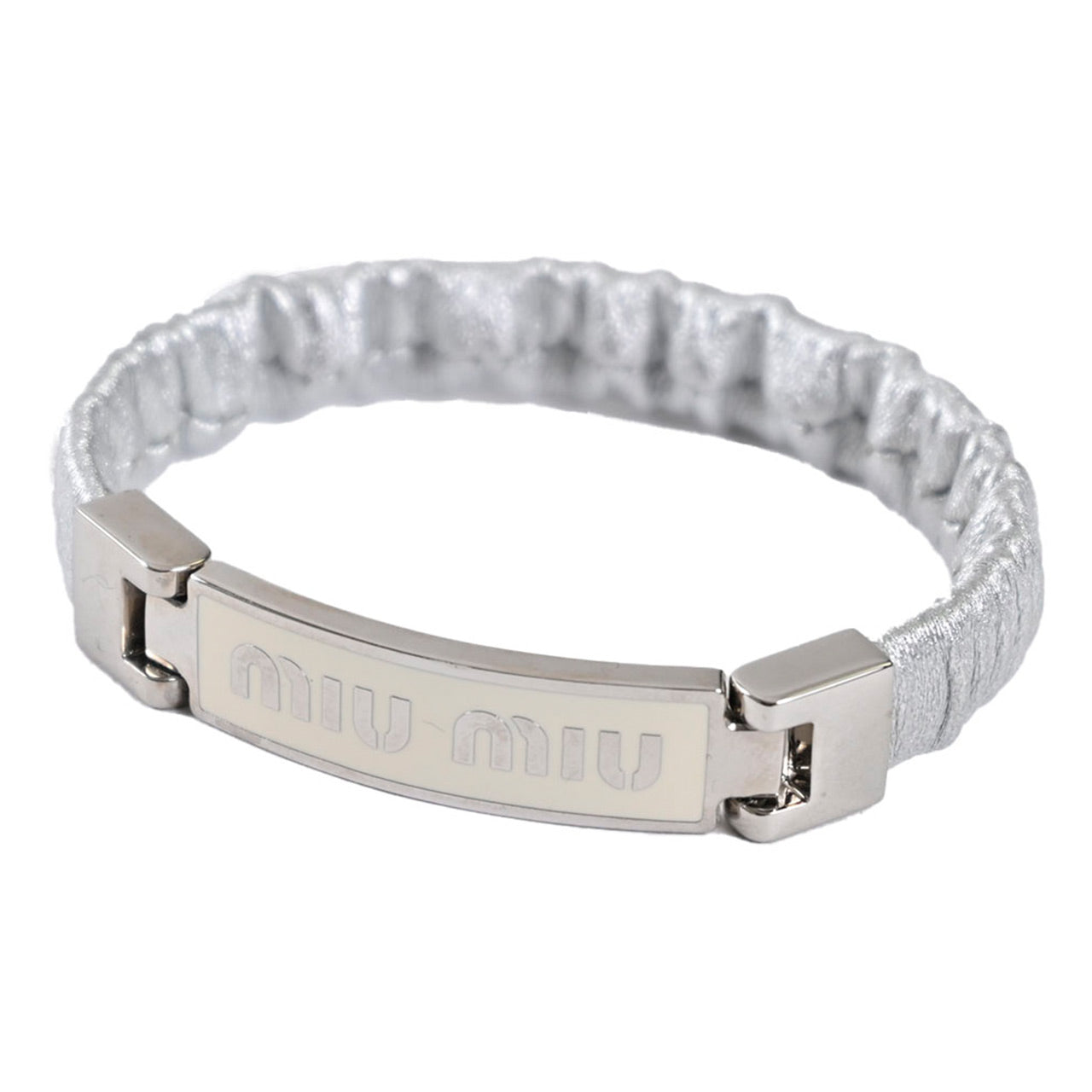 ミュウミュウ MIUMIU ブレスレット 5IB425 2F32 01 ARGENTO シルバー レディース 【プライスダウン】