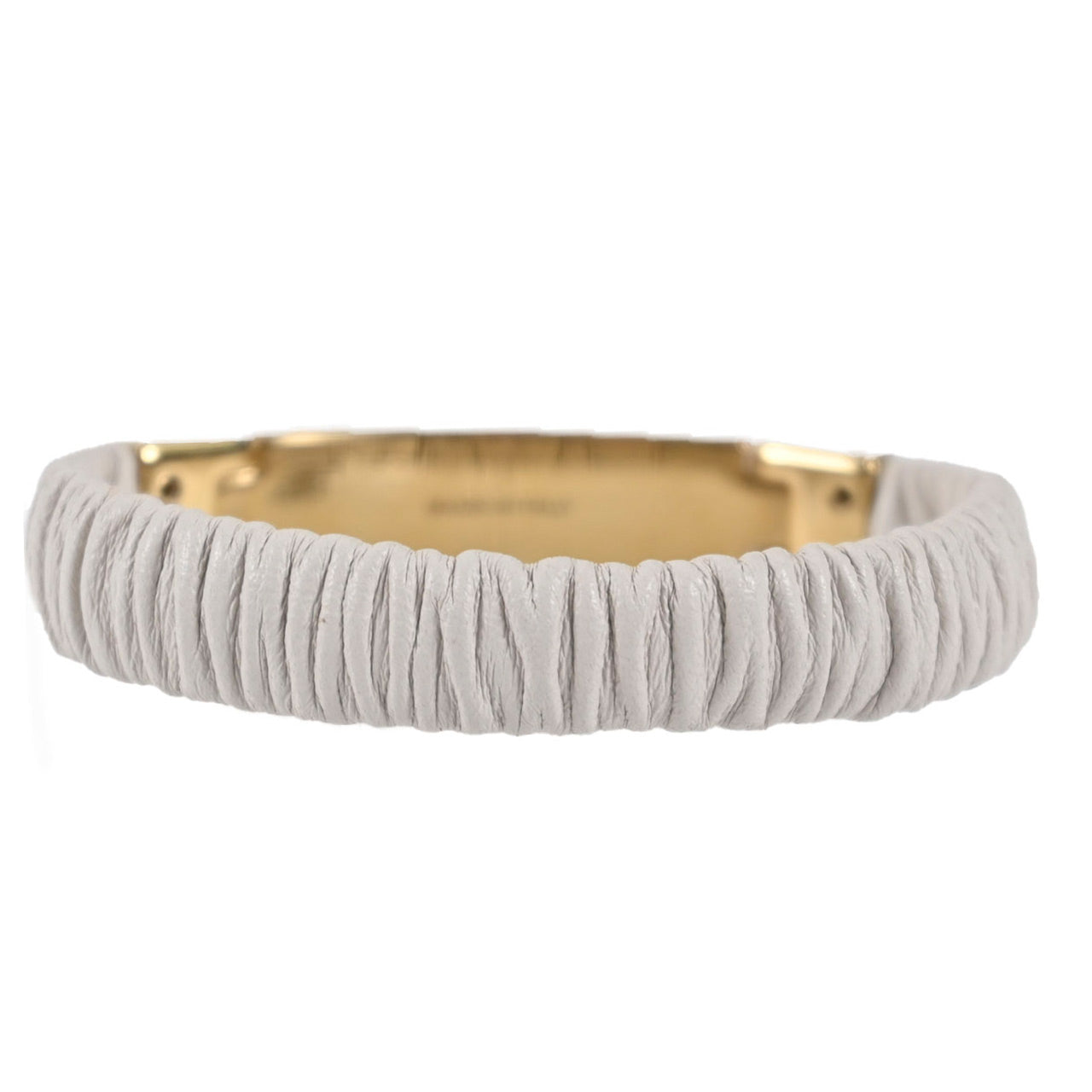 【期間限定SALE】 ミュウミュウ MIUMIU ブレスレット 5IB425 2F32 01 BIANCO ホワイト レディース 【ラスト1点 Sサイズ】