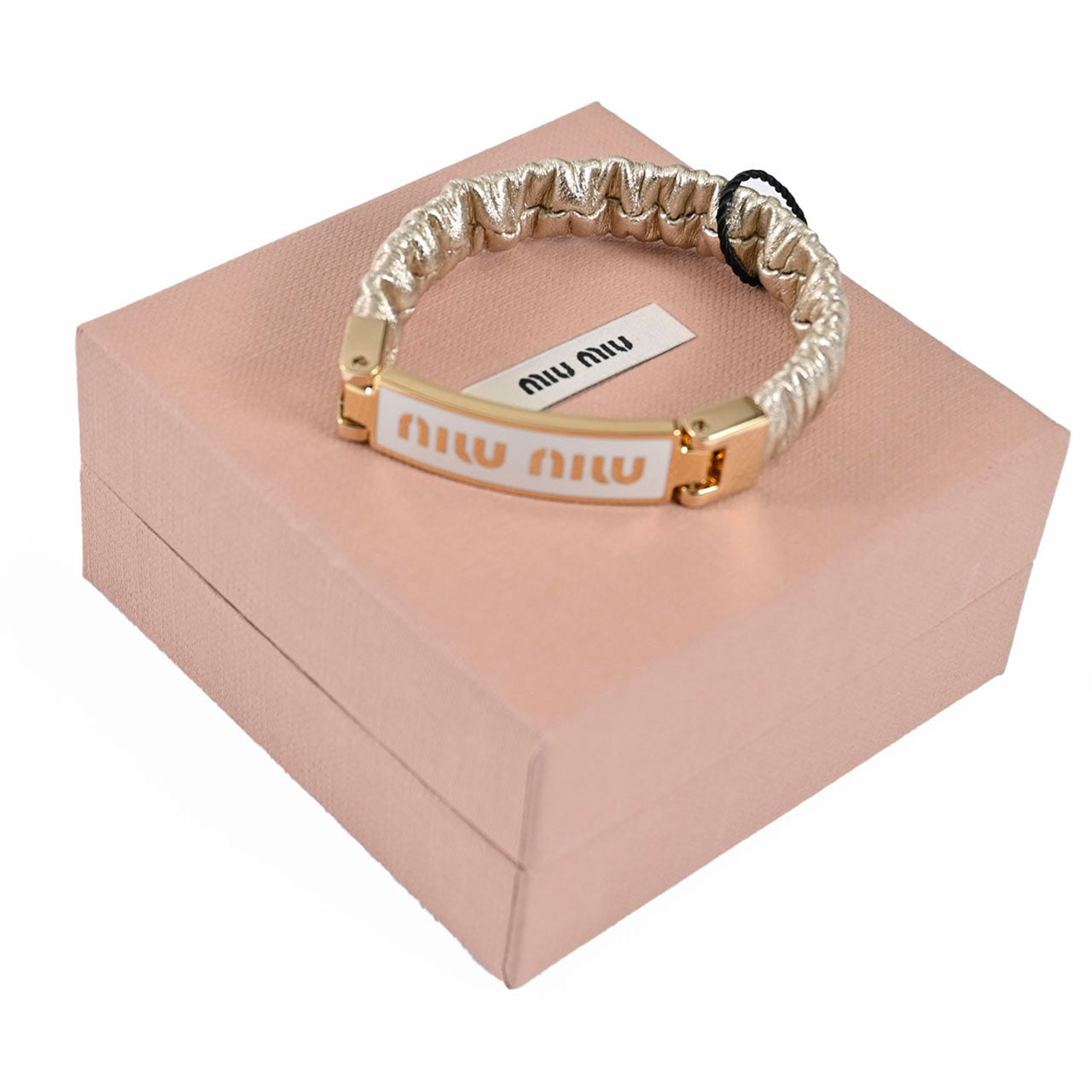 【期間限定SALE】 ミュウミュウ MIUMIU ブレスレット 5IB425 2F32 01 SOLE レディース 【ラスト1点 Sサイズ】