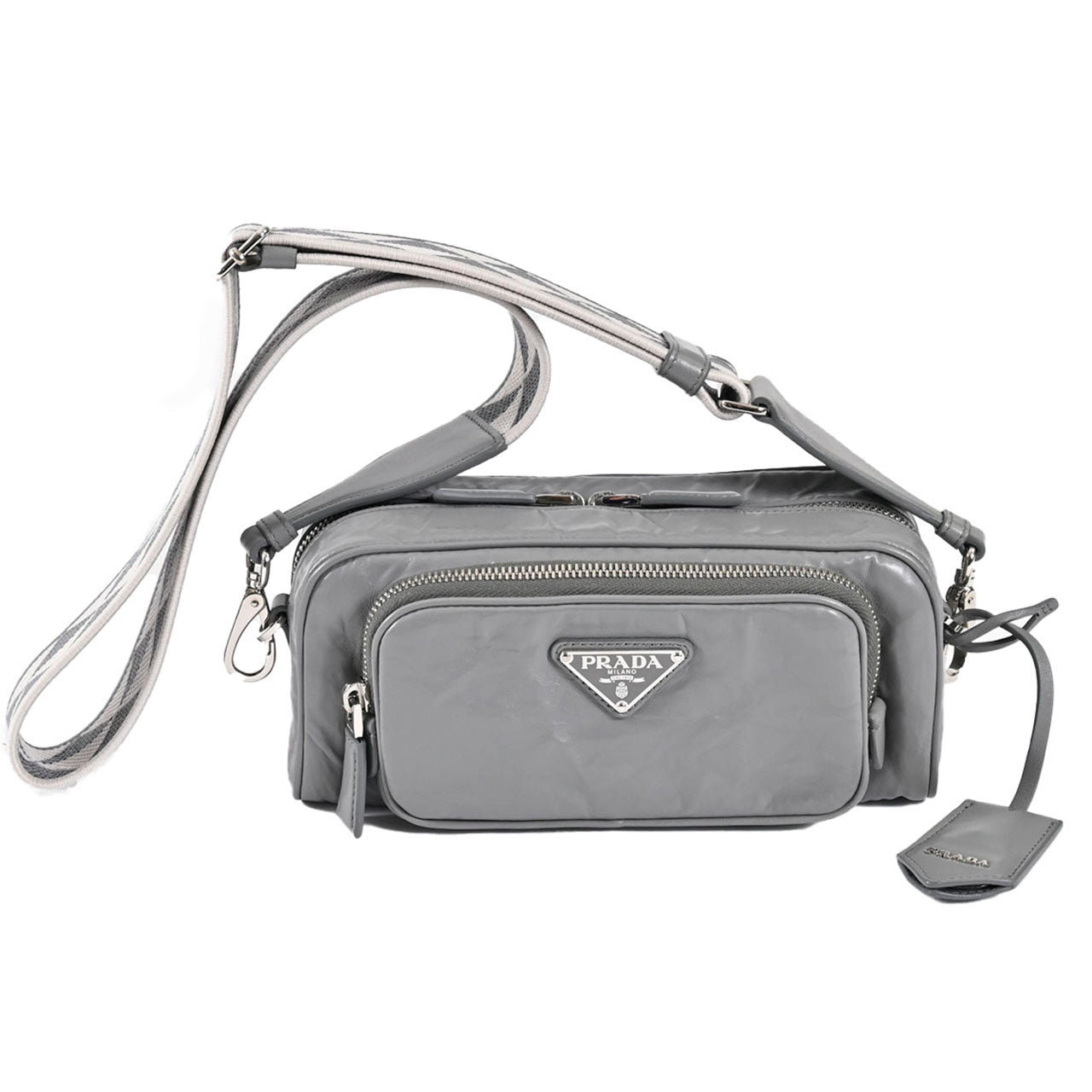 【期間限定SALE】 プラダ PRADA ショルダーバッグ 1BH198 UVL V 400 ARDESIA グレー レディース