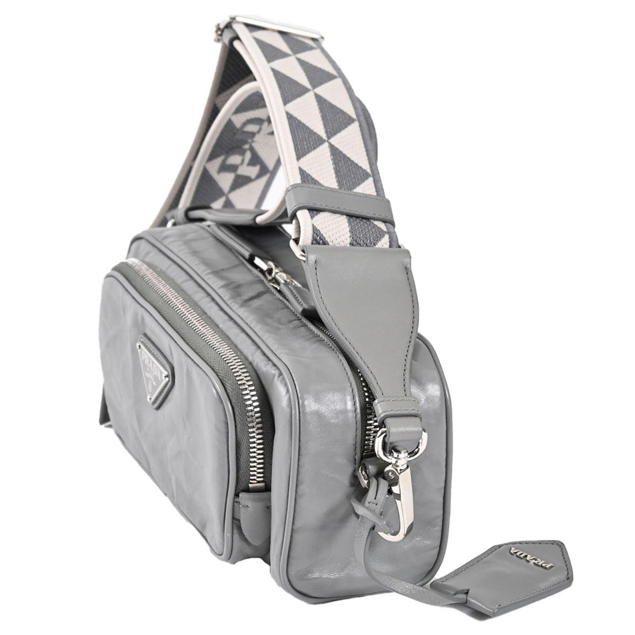 【期間限定SALE】 プラダ PRADA ショルダーバッグ 1BH198 UVL V 400 ARDESIA グレー レディース