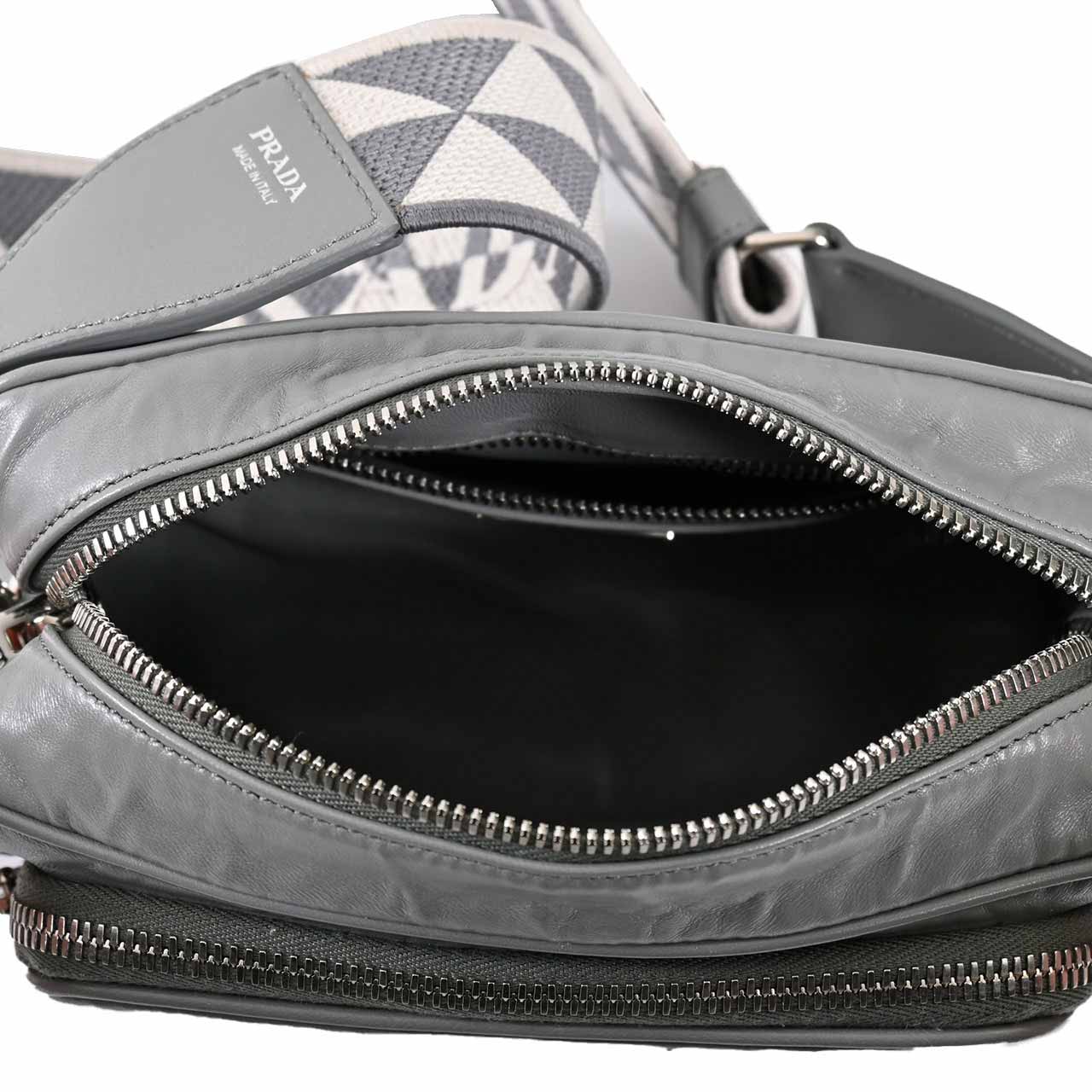 【期間限定SALE】 プラダ PRADA ショルダーバッグ 1BH198 UVL V 400 ARDESIA グレー レディース