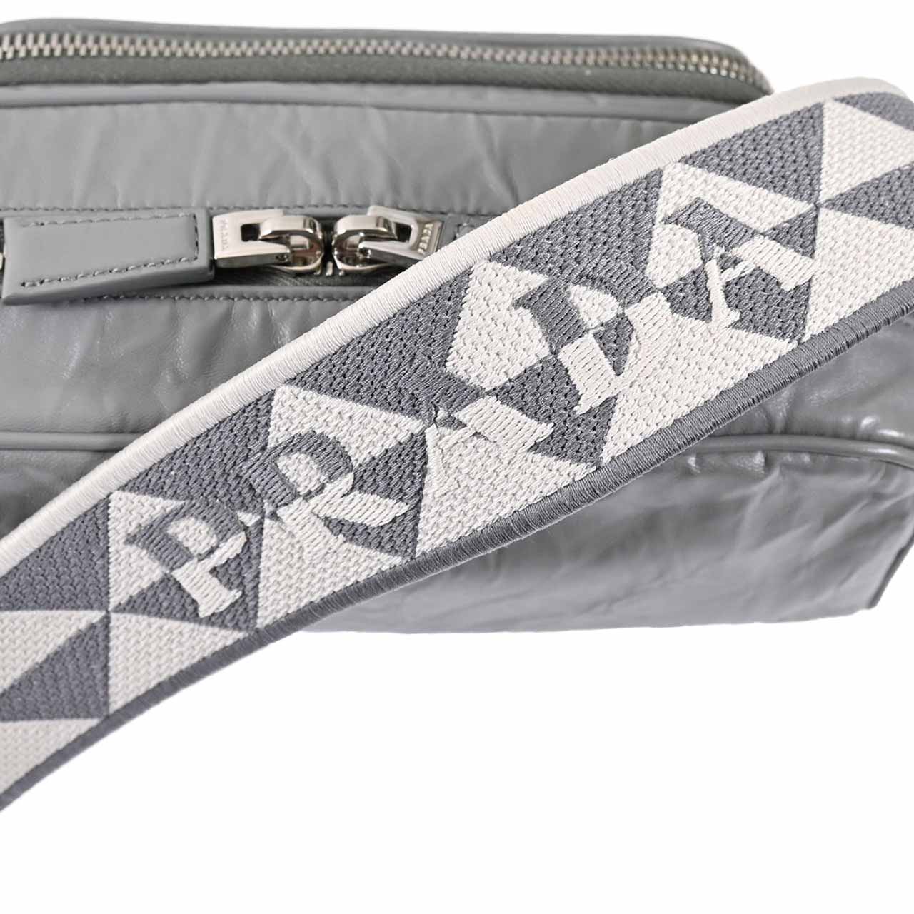 【期間限定SALE】 プラダ PRADA ショルダーバッグ 1BH198 UVL V 400 ARDESIA グレー レディース