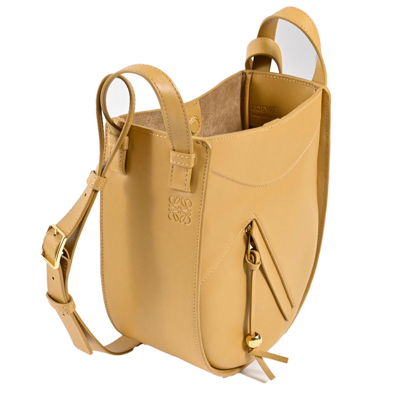 ロエベ LOEWE ショルダーバッグ ハンモック スライス A538HHSX01 6715 ベージュ 2025SS レディース