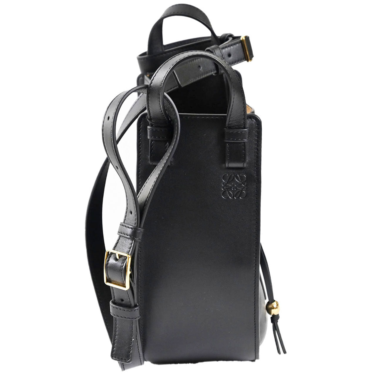 ロエベ LOEWE ショルダーバッグ ハンモック スライス A538HHSX01 1100 ブラック 2025SS レディース