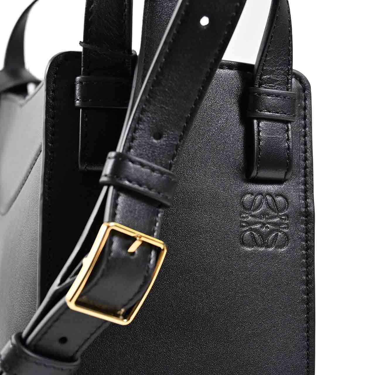 ロエベ LOEWE ショルダーバッグ ハンモック スライス A538HHSX01 1100 ブラック 2025SS レディース