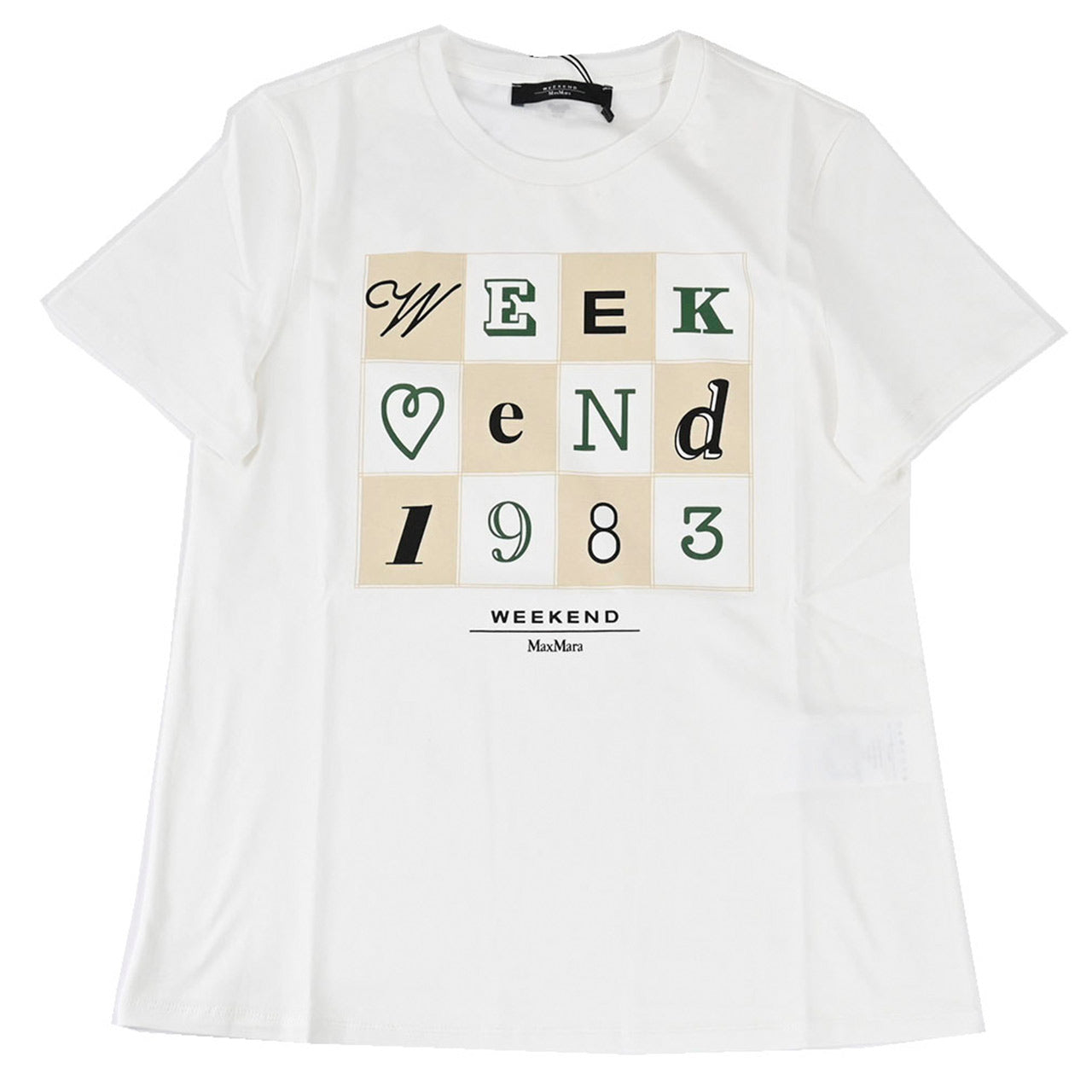 ウィークエンド マックスマーラ WEEKEND MAXMARA Tシャツ TEIERA 5971052600 002 ホワイト 2025SS レディース