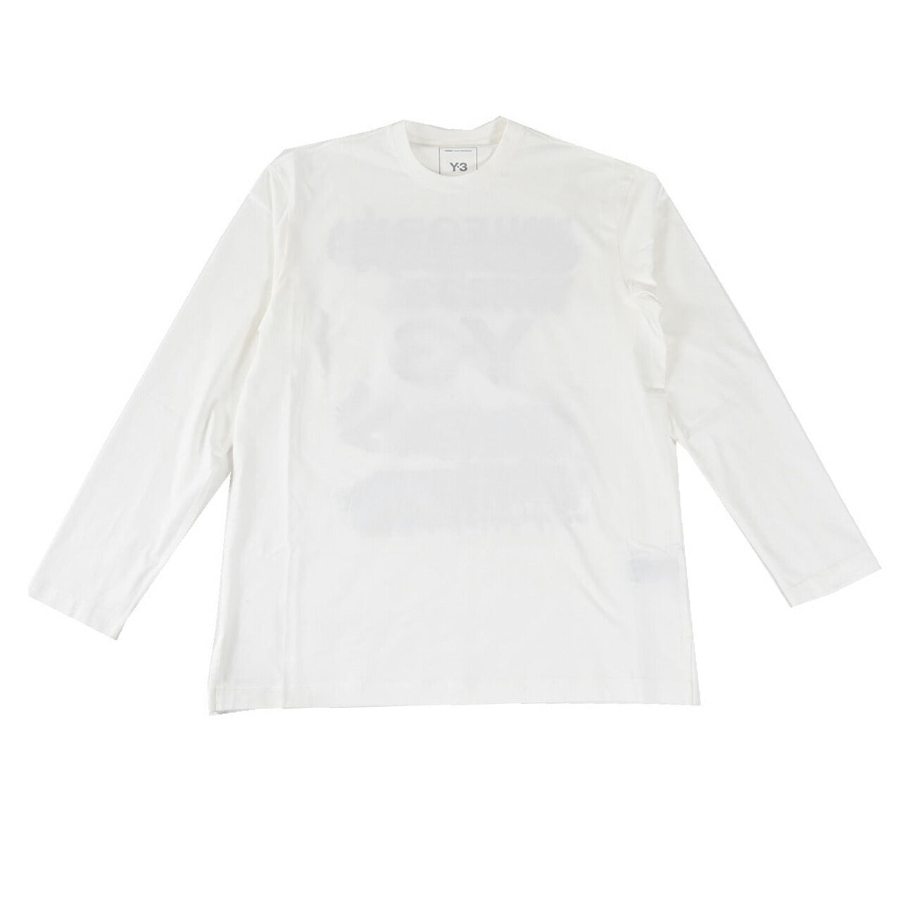ワイスリー Y-3 クルーネック長袖Tシャツ U GFX LS TEE JM3234 ホワイト 2025年春夏新作 2025SS メンズ レディース 【プライスダウン】