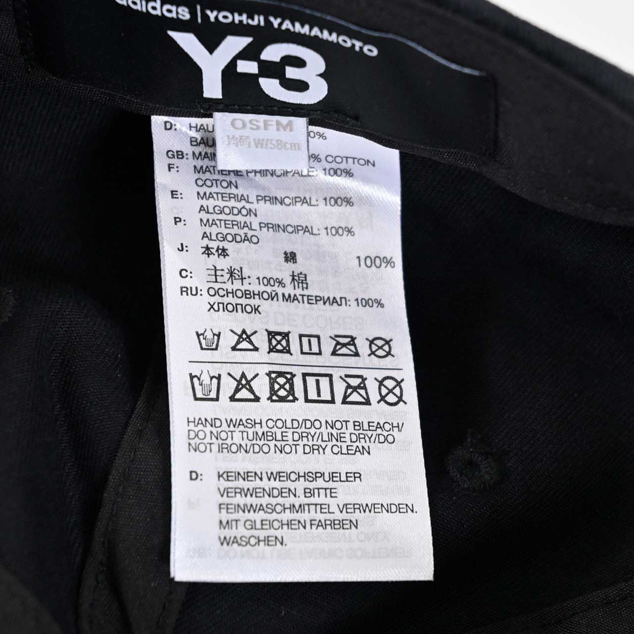 【期間限定SALE】 ワイスリー Y-3 キャップ Y-3 DAD CAP IN2391 ブラック 2025年春夏新作 2025SS メンズ