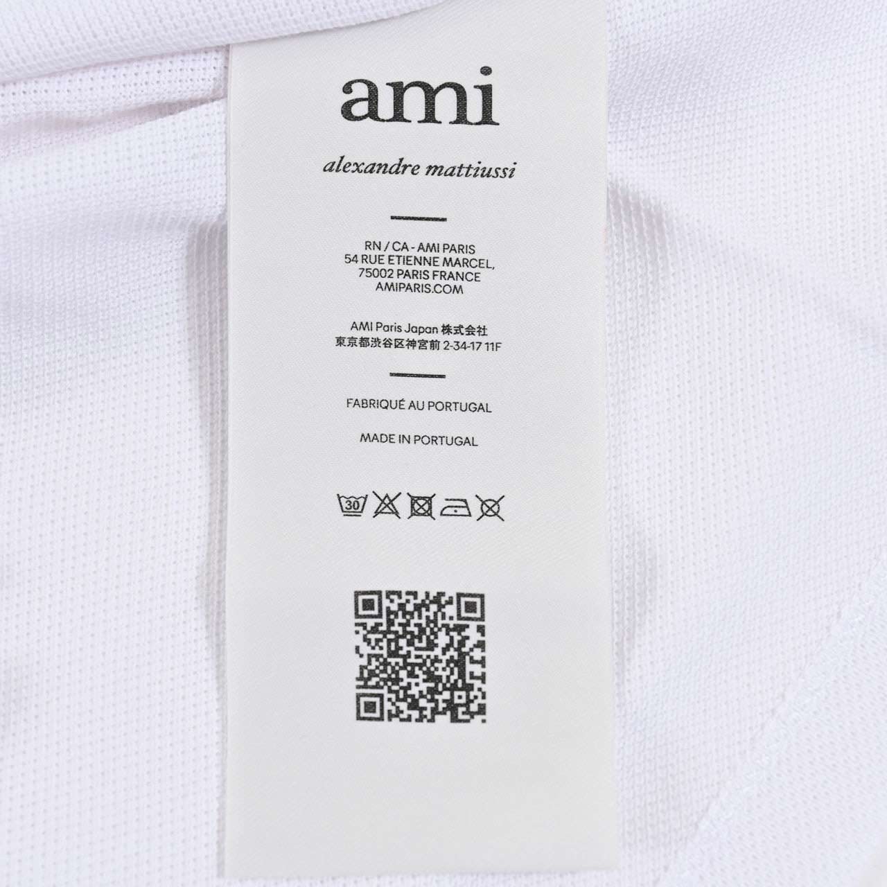アミ AMI ポロシャツ BFUPL001.760 100 ホワイト 2025年春夏 2025SS メンズ ゴルフ ギフト プレゼント