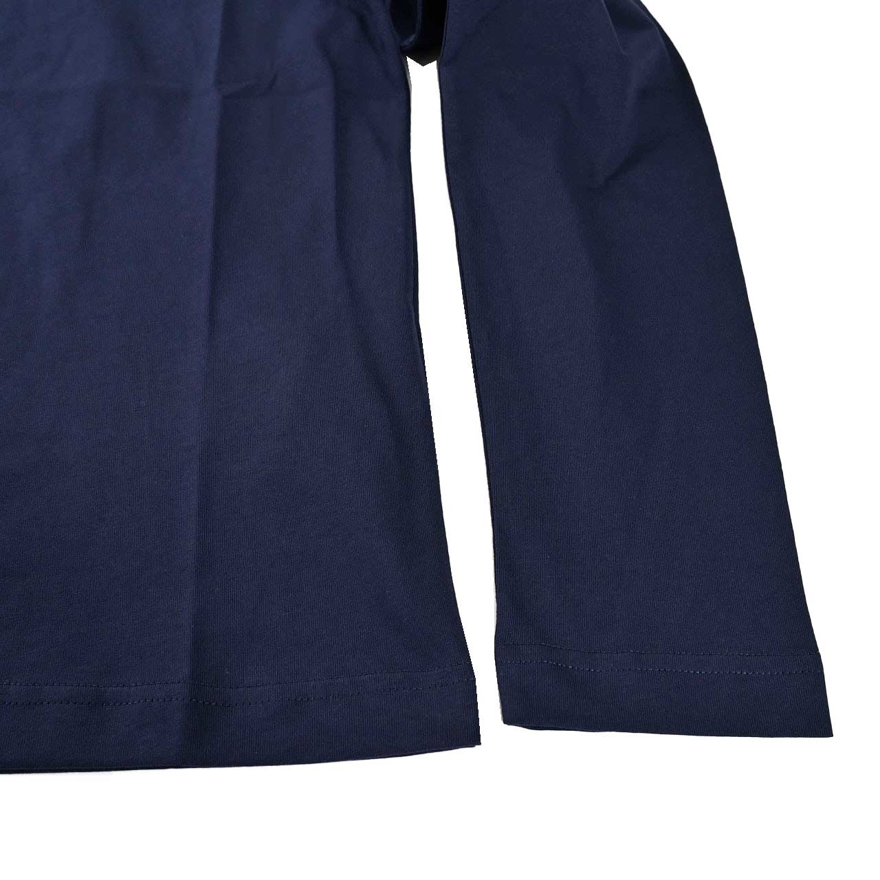 アミ AMI クルーネック長袖Tシャツ BFUTS235.724 430 ネイビー 2025SS メンズ