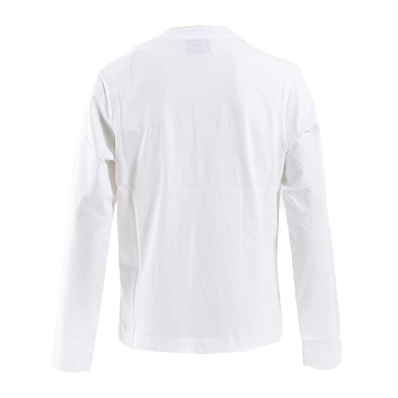 アミ AMI クルーネック長袖Tシャツ BFUTS235.724 100 ホワイト 2025SS メンズ