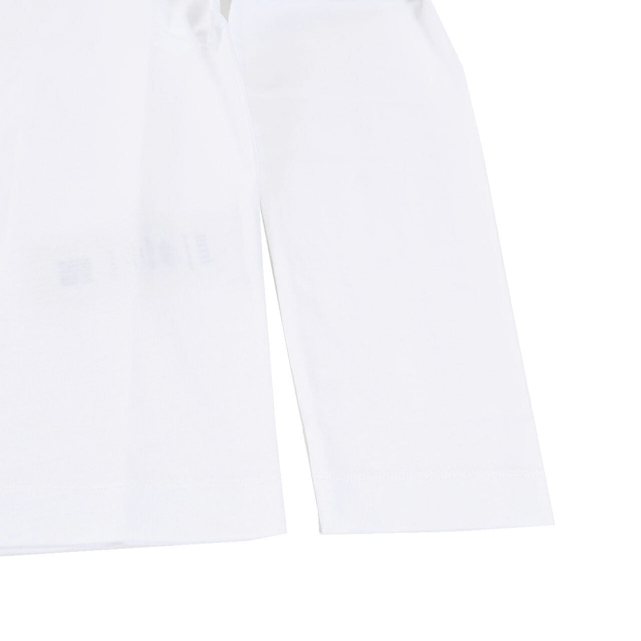 アミ AMI クルーネック長袖Tシャツ BFUTS235.724 100 ホワイト 2025SS メンズ