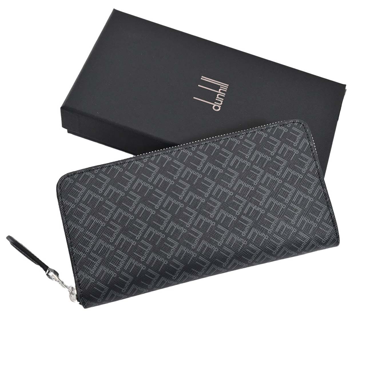 ダンヒル DUNHILL ラウンドファスナー長財布 DU21R2180LT 001R ブラック メンズ