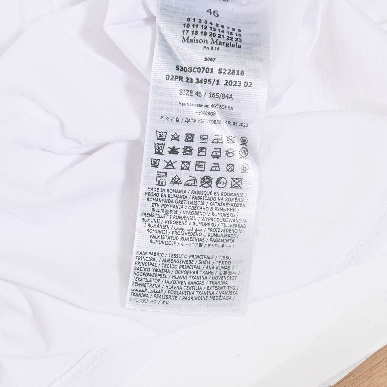 【33%OFF】 メゾン マルジェラ Maison Margiela Tシャツ S22816 S30GC0701 994 ホワイト 2025SS メンズ