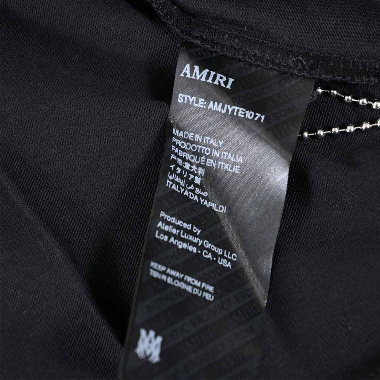 アミリ AMIRI Tシャツ AMJYTE1071 001 ブラック メンズ